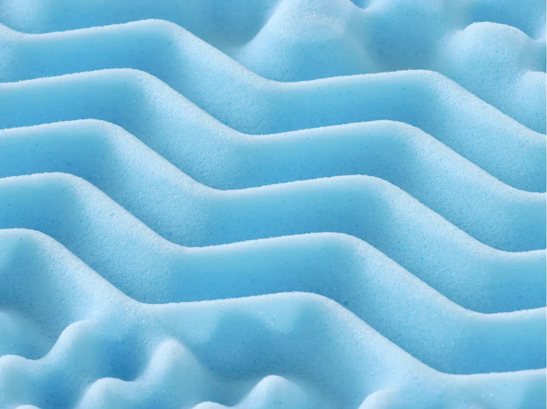 Surmatelas 160 x 200 cm mémoire de forme 7 zones rafraîchissant ép.5cm - VENARI de YSMÉE