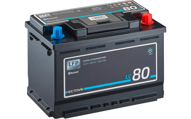 ECTIVE LC 80 LT 12 V LiFePO4 Lithiumbatterie 80 Ah