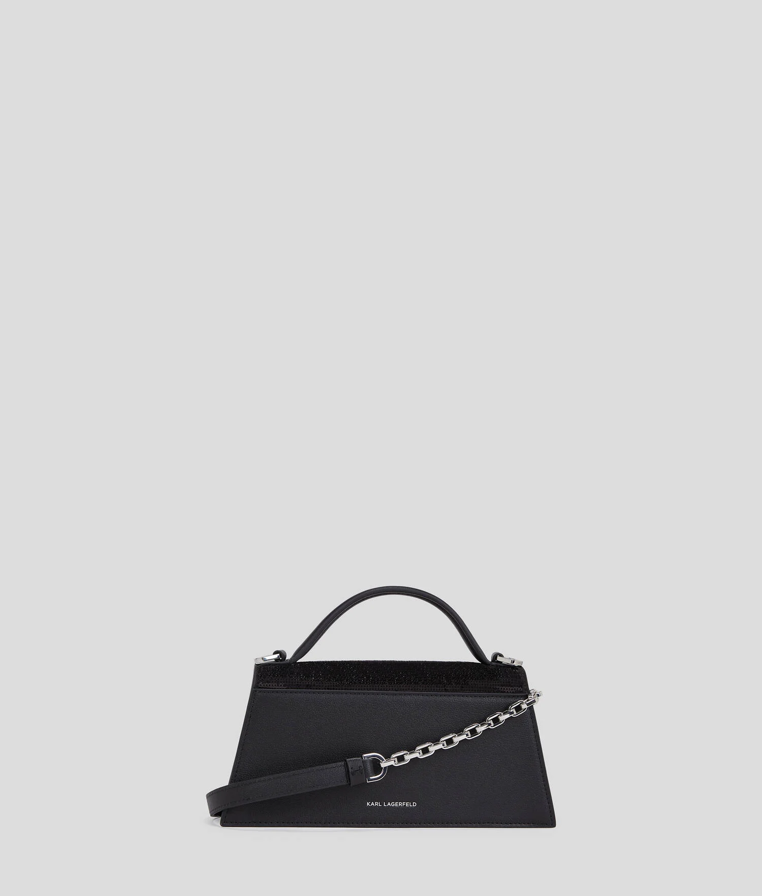 SAC BANDOULIÈRE À SEQUINS FIN K/SIGNATURE