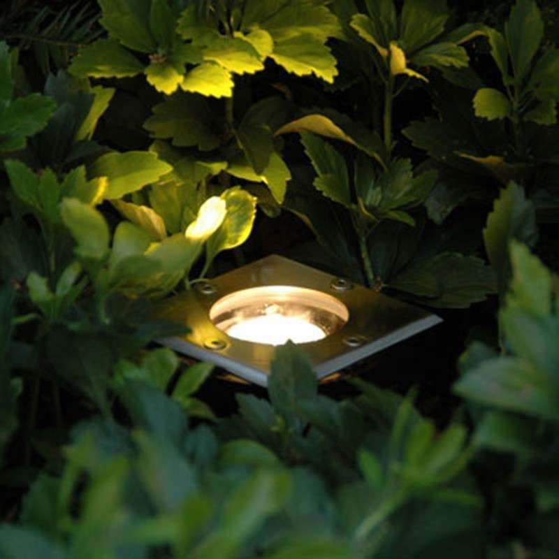 Grondspot staal 10,5 cm IP65 - Basic Square