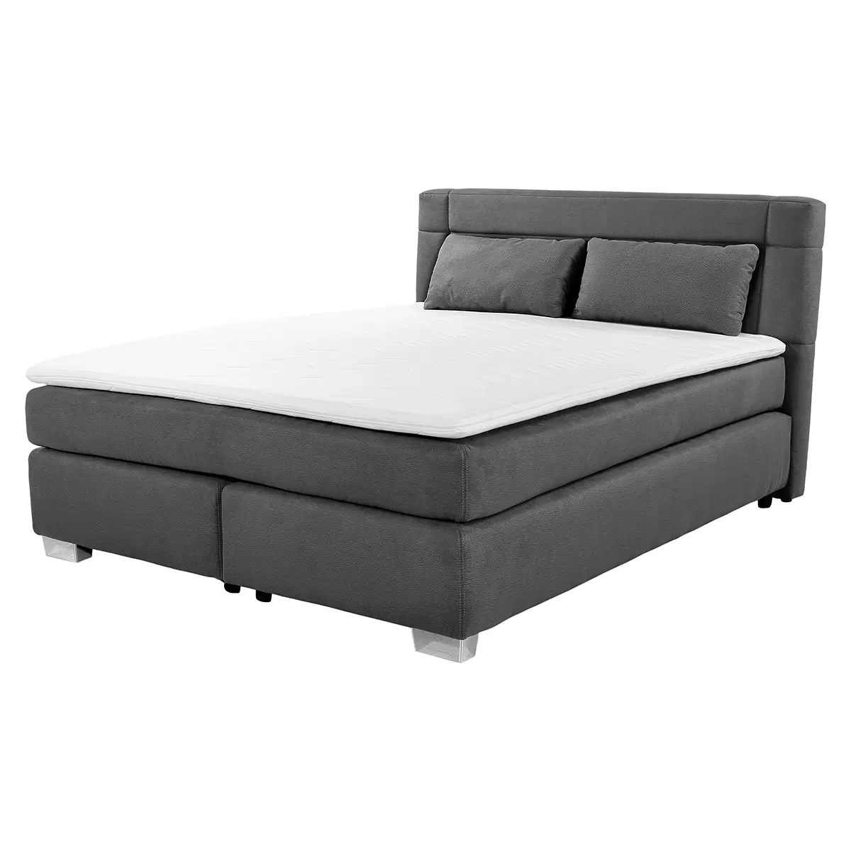 Boxspringbett Recife 160x200 Grau