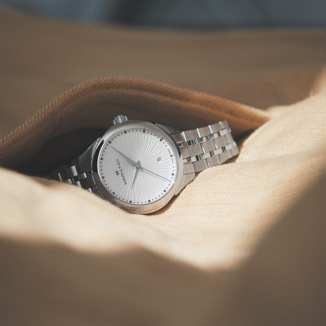 Hamilton Jazzmaster Lady Silberweiss 30mm