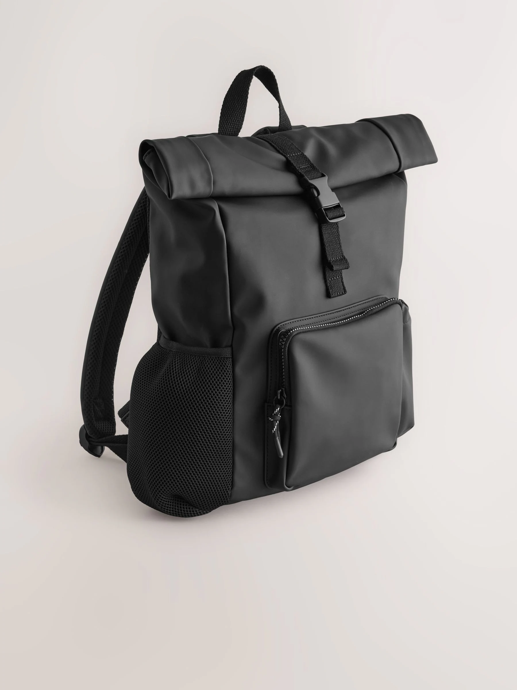 Zwart - Rolltop rugzak