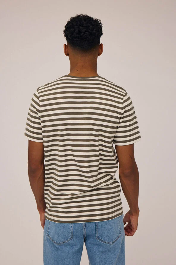 Magasin du Nord Collection Marvin 1 G Dusty olive stripe