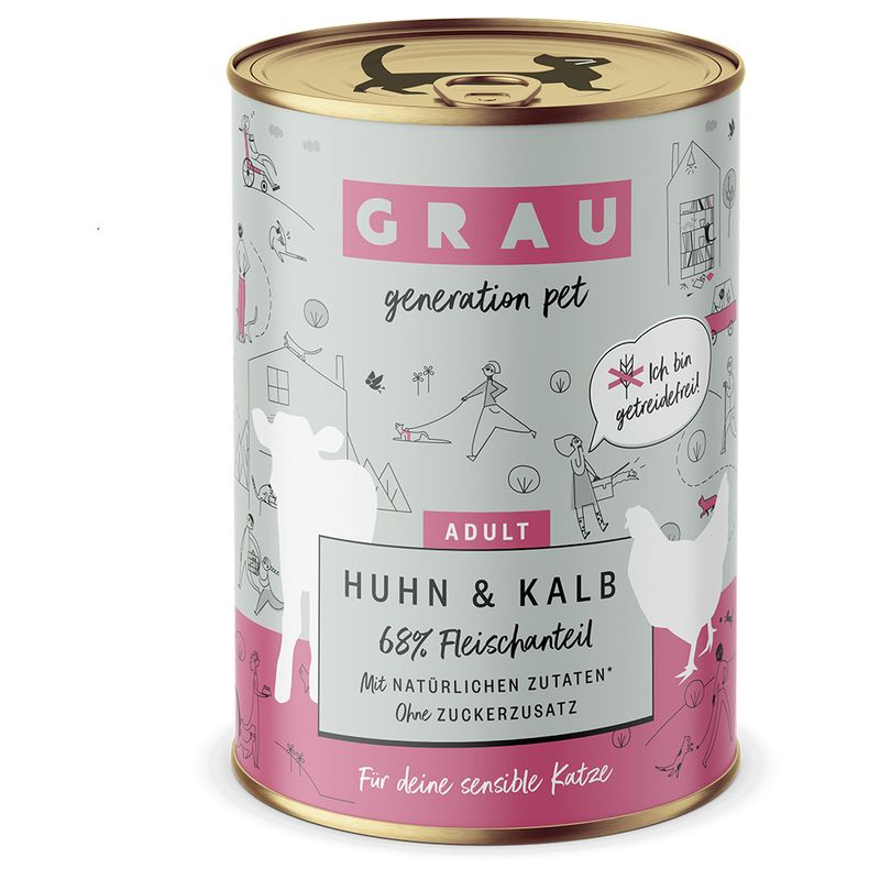 Grau menu gourmand sans céréales 6 x 400 g