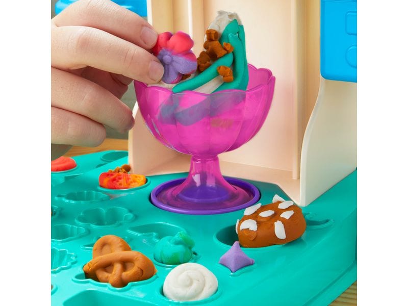 Play-Doh Knetspielzeug Regenbogen-Eismaschine Farbenfrohes Eismaschinen-Spielset