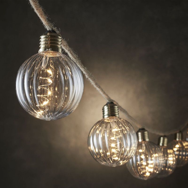 Luca Lighting - Party Lichtsnoer - Warm Wit - 10 LED Lampjes - L315 cm