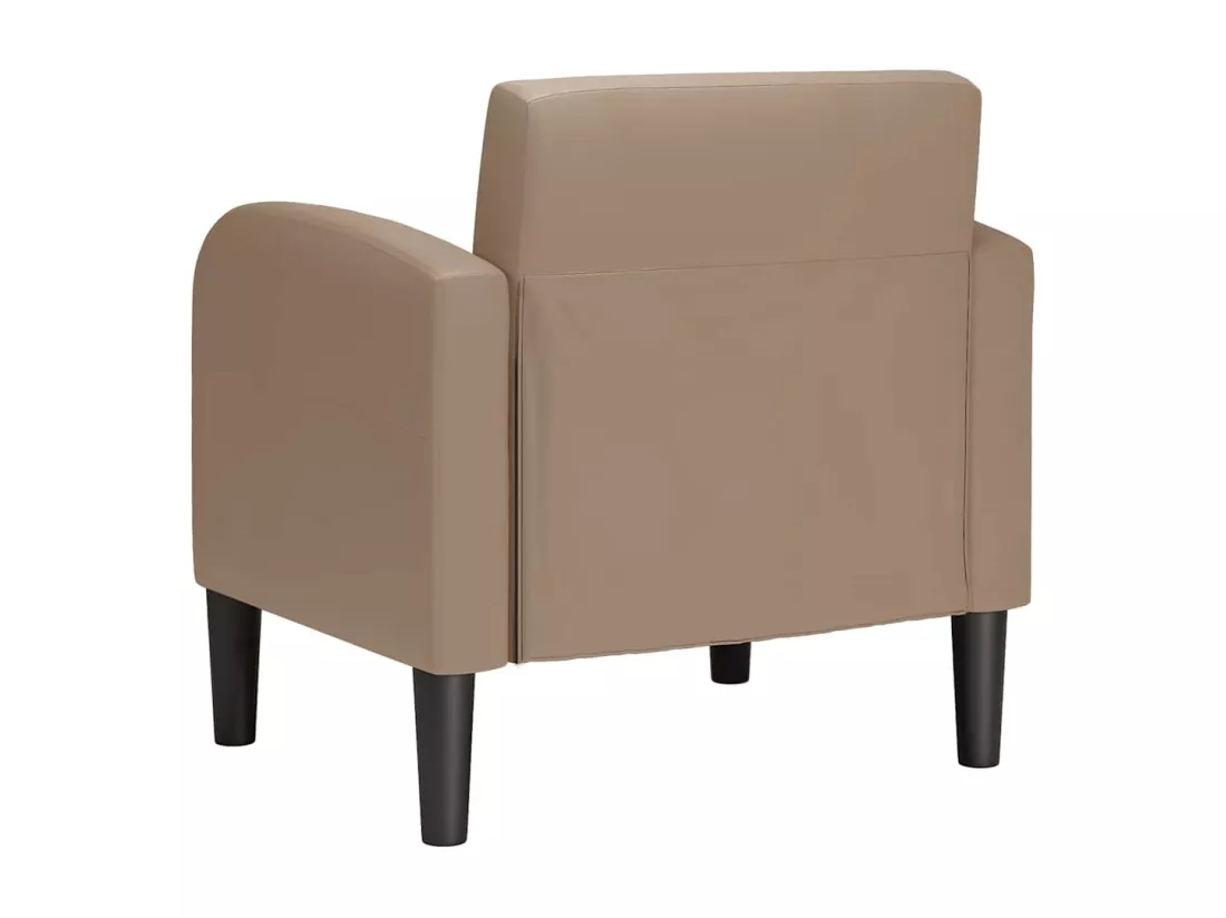 Chaise de canapé avec accoudoirs cappuccino noir 54 cm