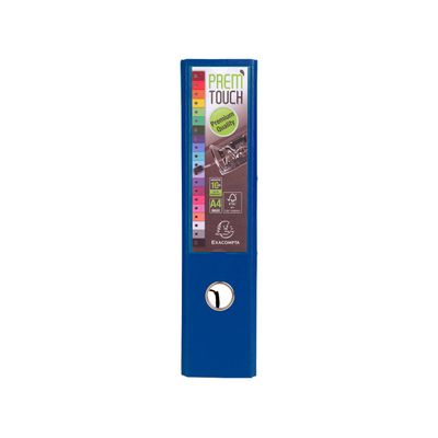 Exacompta Prem'Touch - Classeur à levier - Dos 80 mm - A4 Maxi - pour 715 feuilles - bleu foncé