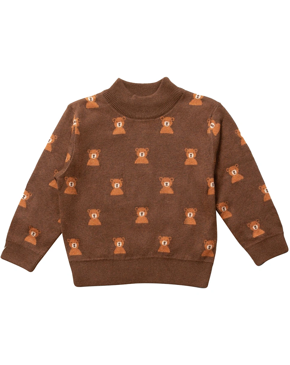 Strickpullover ANOTHER BEAR in brown