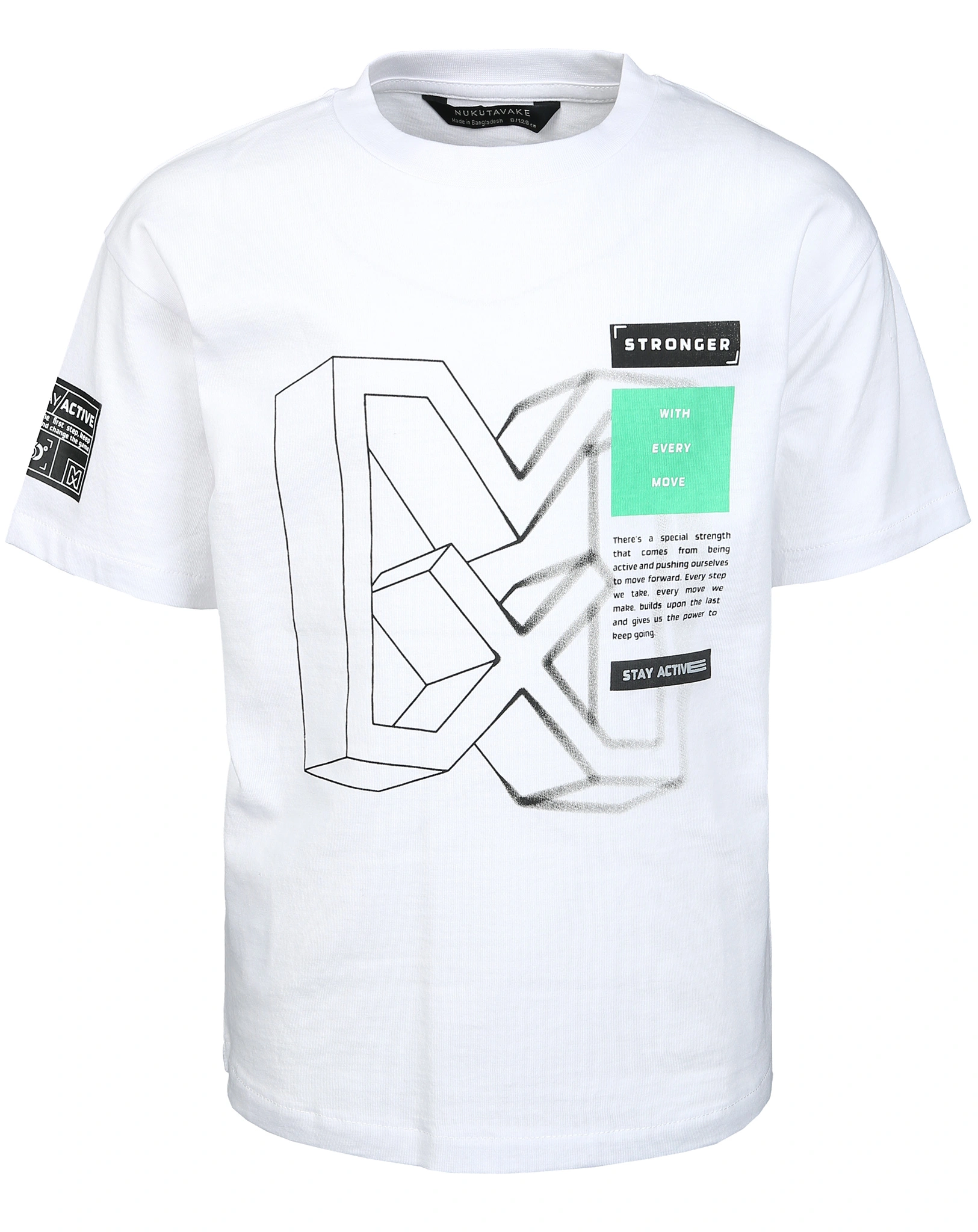 T-Shirt STRONGER in weiß