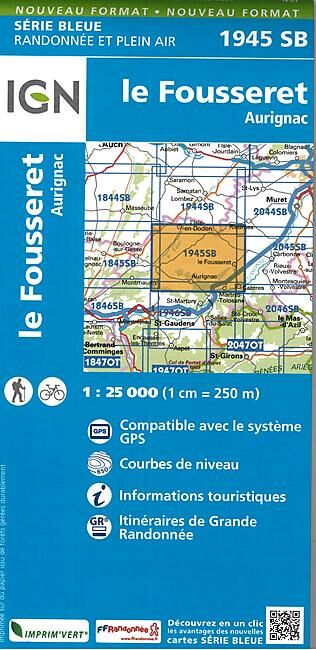 IGN - 1945 SB LE FOUSSERET 1 25 000