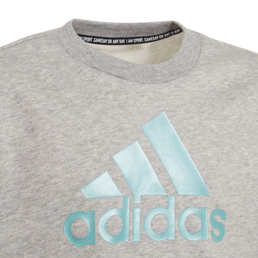 adidas Future Icons Logo Crew Sweatshirt Mädchen medium grey heather