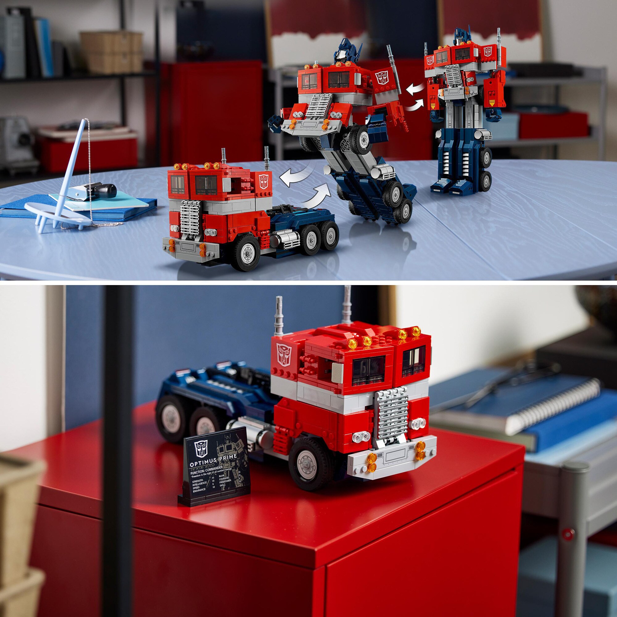 LEGO Konstruktionsspielzeug Icons Transformers Optimus Prime
