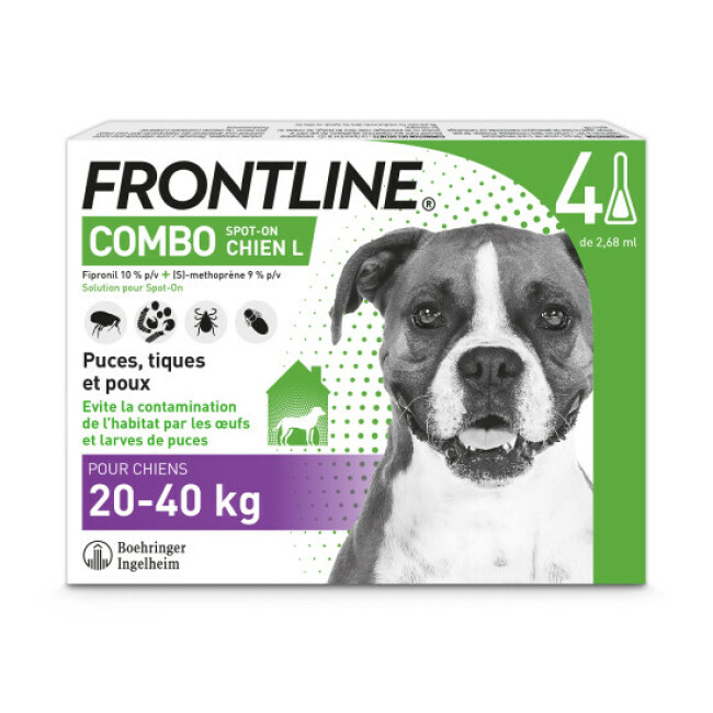 Frontline Combo soin antiparasitaire pour chiens