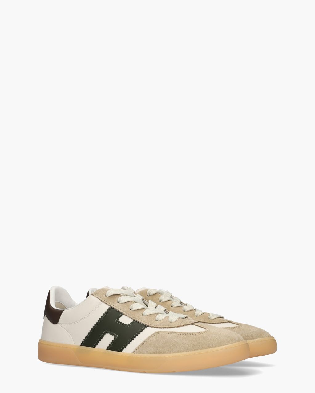 Hogan Cool Off-White/Donkergroen Herensneakers