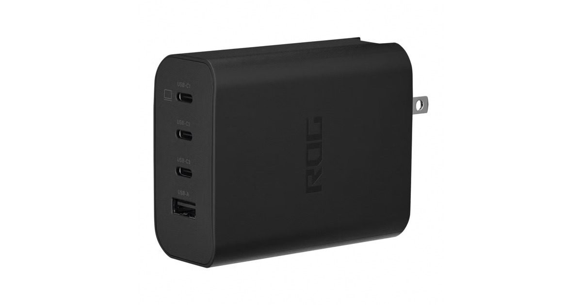 ASUSROG 140W USB-C GaN charger  (Zwart)