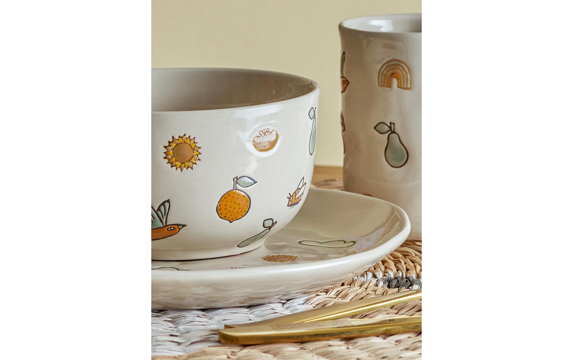 Bloomingville Kindergeschirr-Set »Agnes 3er Set«