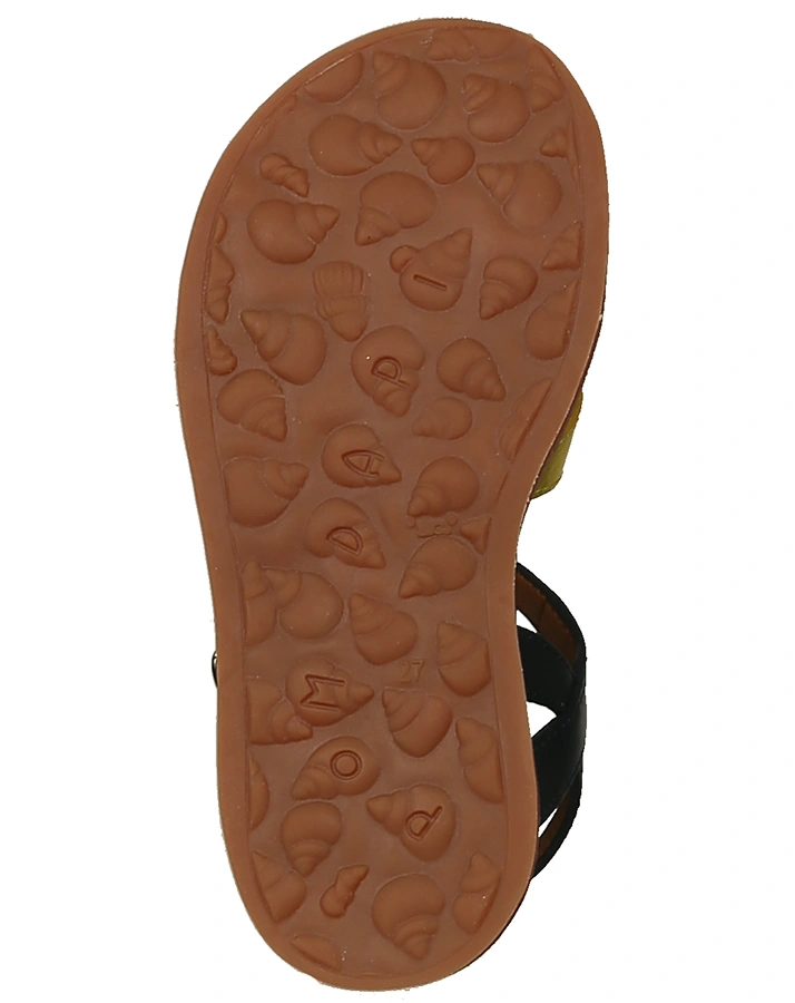 Leder-Sandalen PLAGETTE REVERSE in marine/bunt