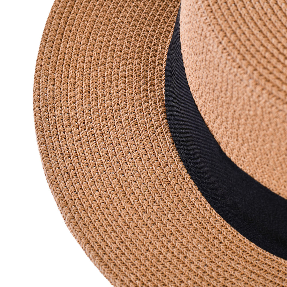 Decopatent Zonnehoed Dames - Rond UV Ø58 cm Bruin/Zwart