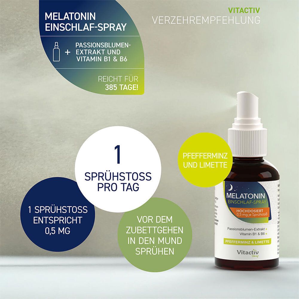 feelgood® Melatonin Einschlaf-Spray - Pfefferminz & Limette