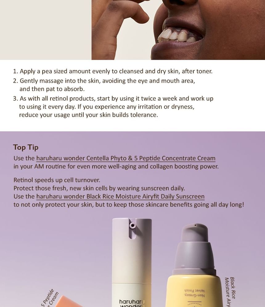 haruharu wonder - Black Rice Night Knight Retinol Serum