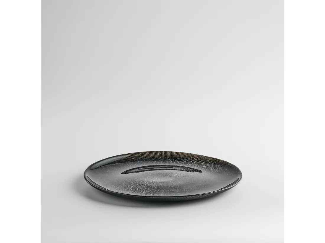 Assiette Plate Brocati Argent Moyen 26.5 cm