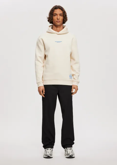 Hoodie met print ristorante off-white (CREME.L)