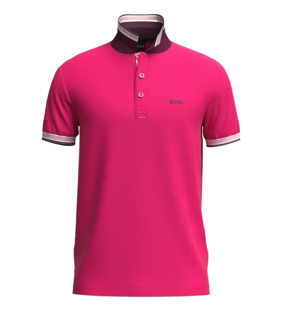 Polo BOSS Slim Fit rosa