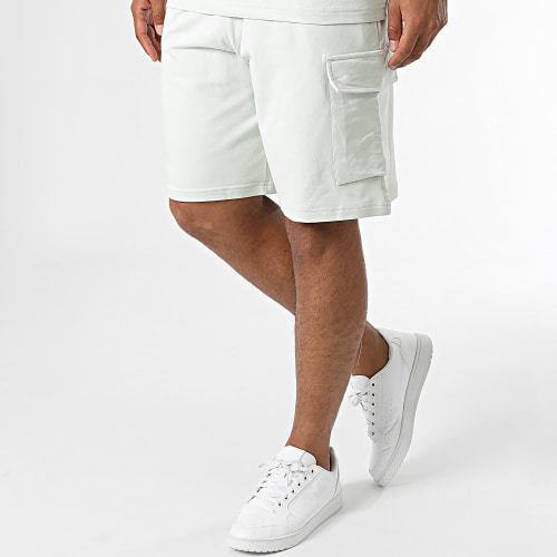 Ensemble Tee Shirt Et Short Jogging Gris Clair