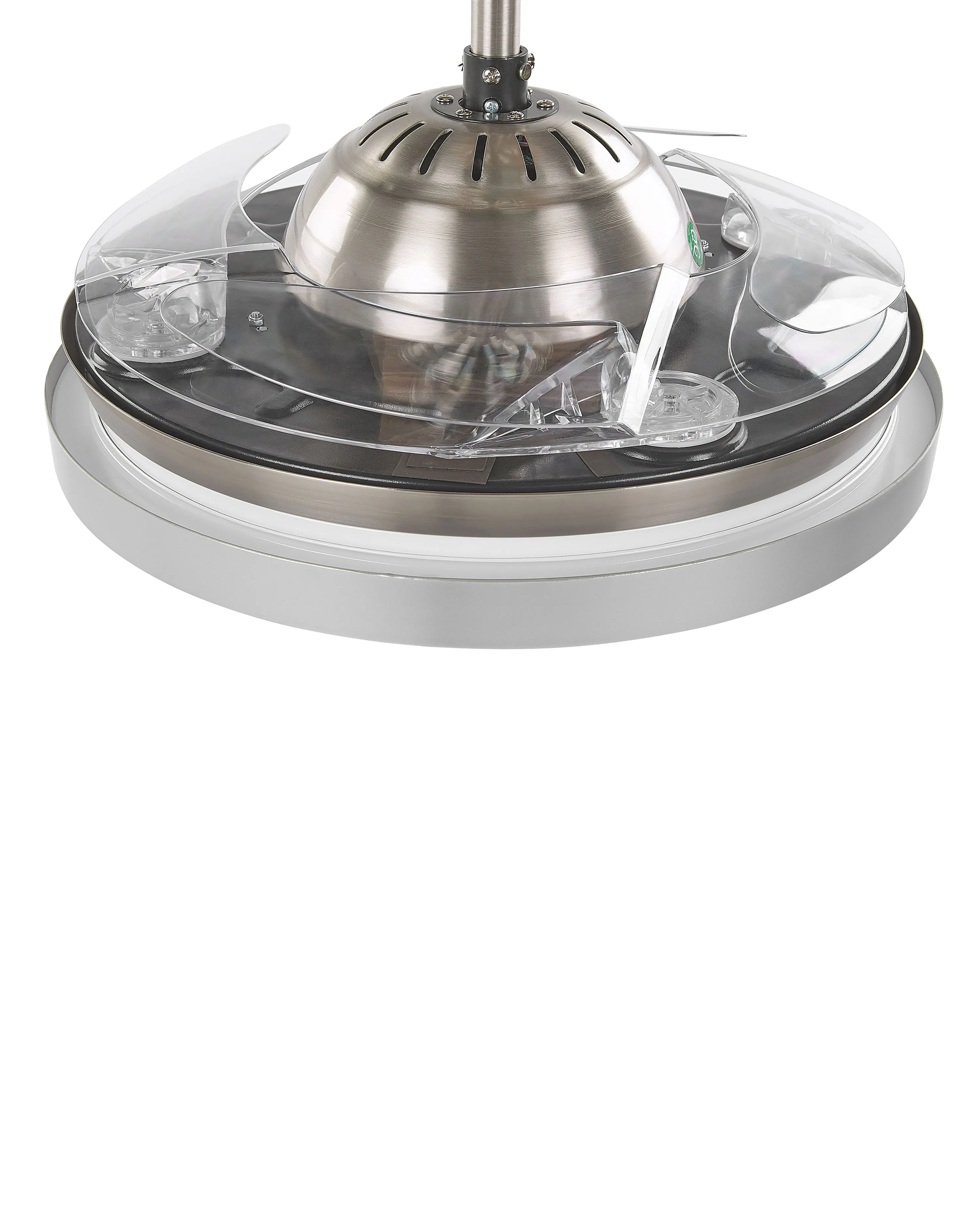 Plafondventilator met verlichting IBAR met afstandsbediening LED Transparant