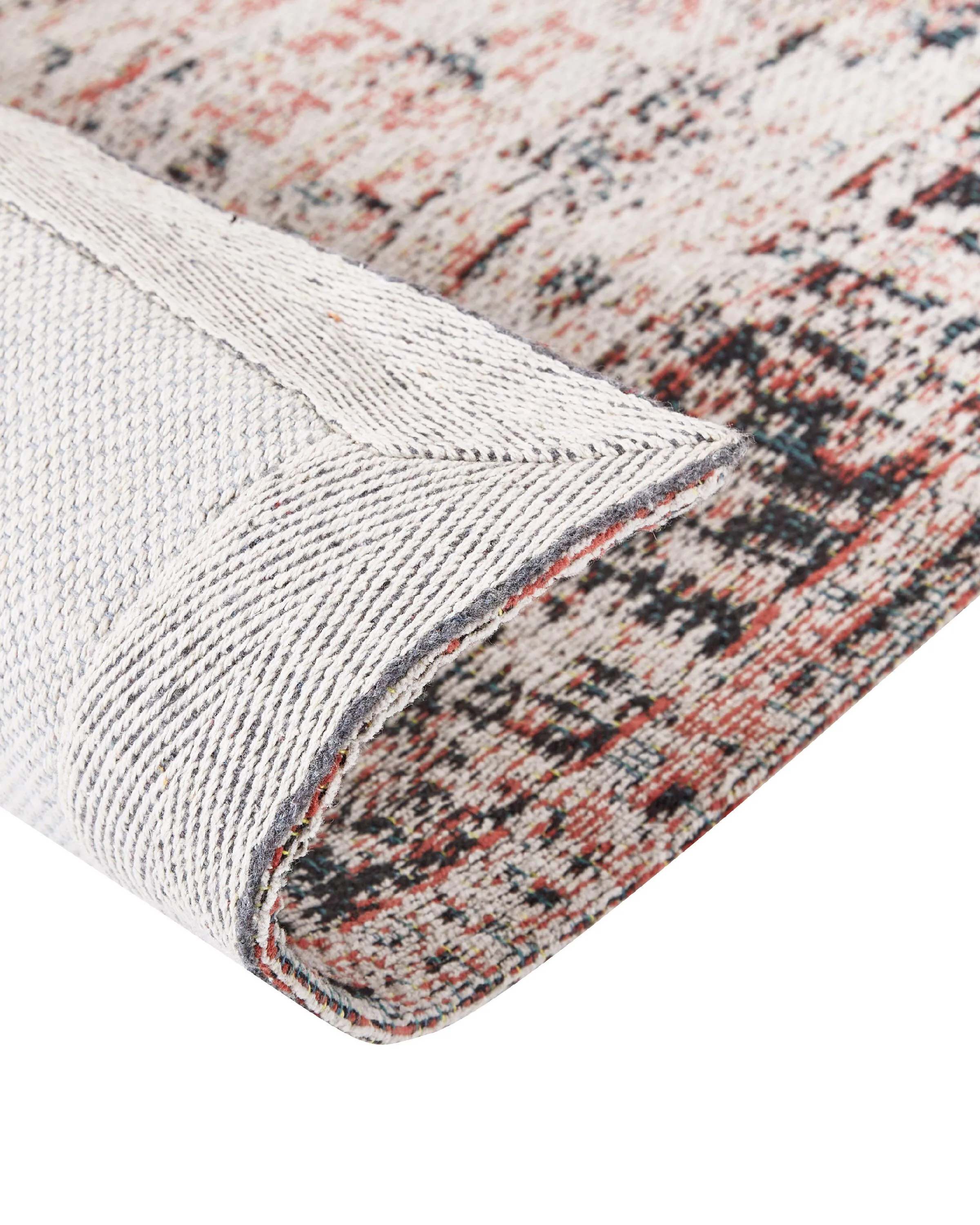 Vloerkleed ATTERA Beige 80 x 150 cm Katoen