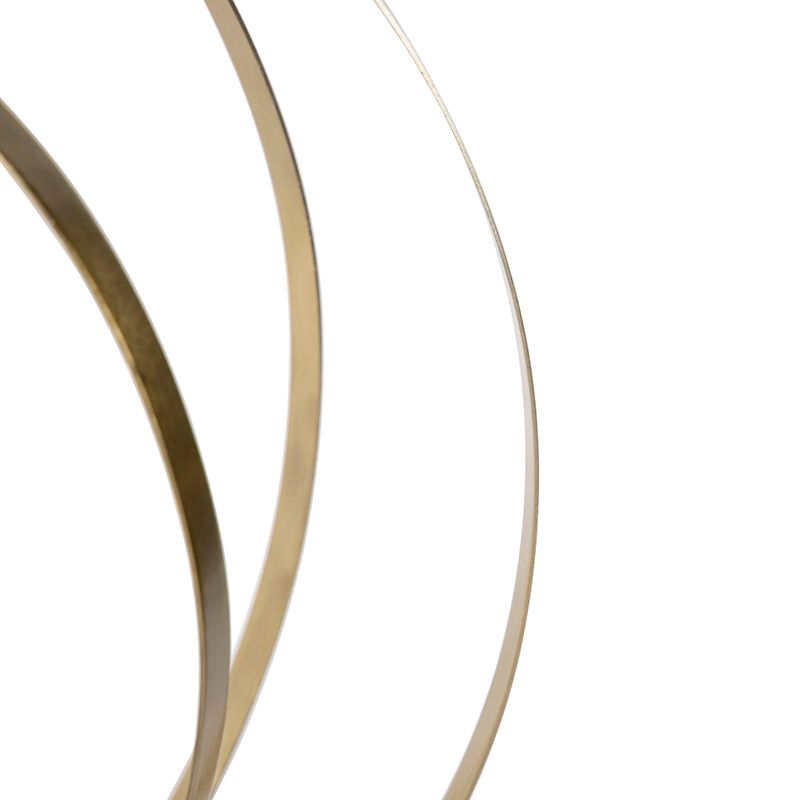 Vintage hanglamp messing draaibaar - Rings