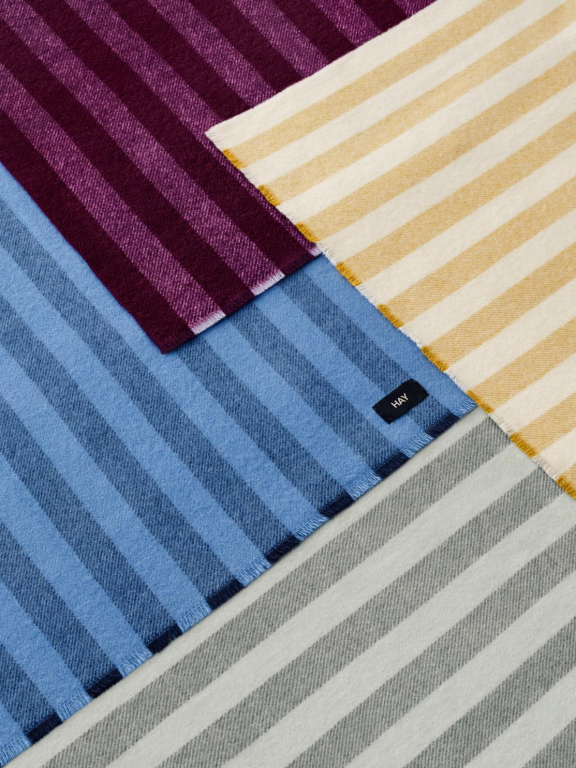 Hay Duo plaid 180x130 Sky Blue