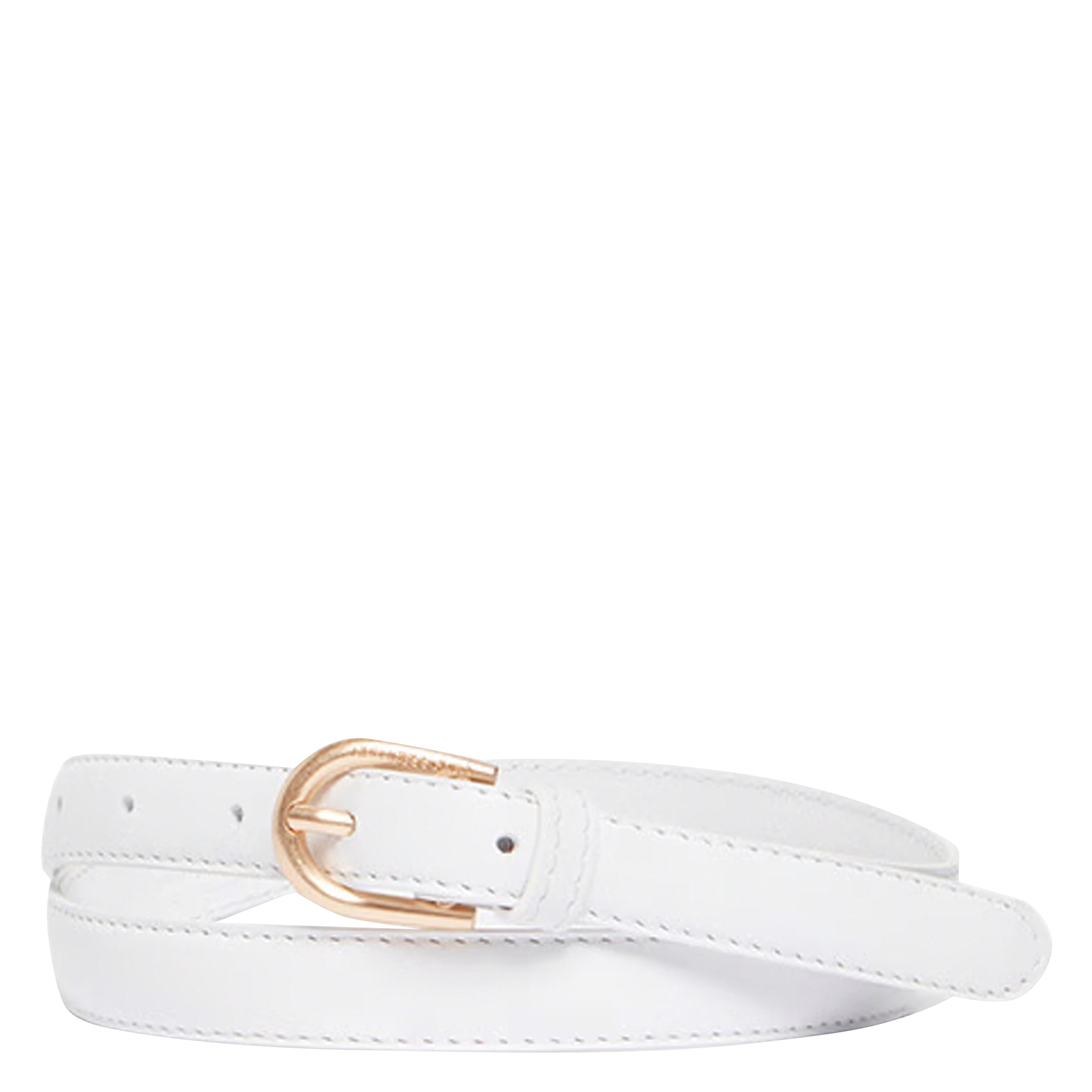 Ceinture en cuir | Blanc