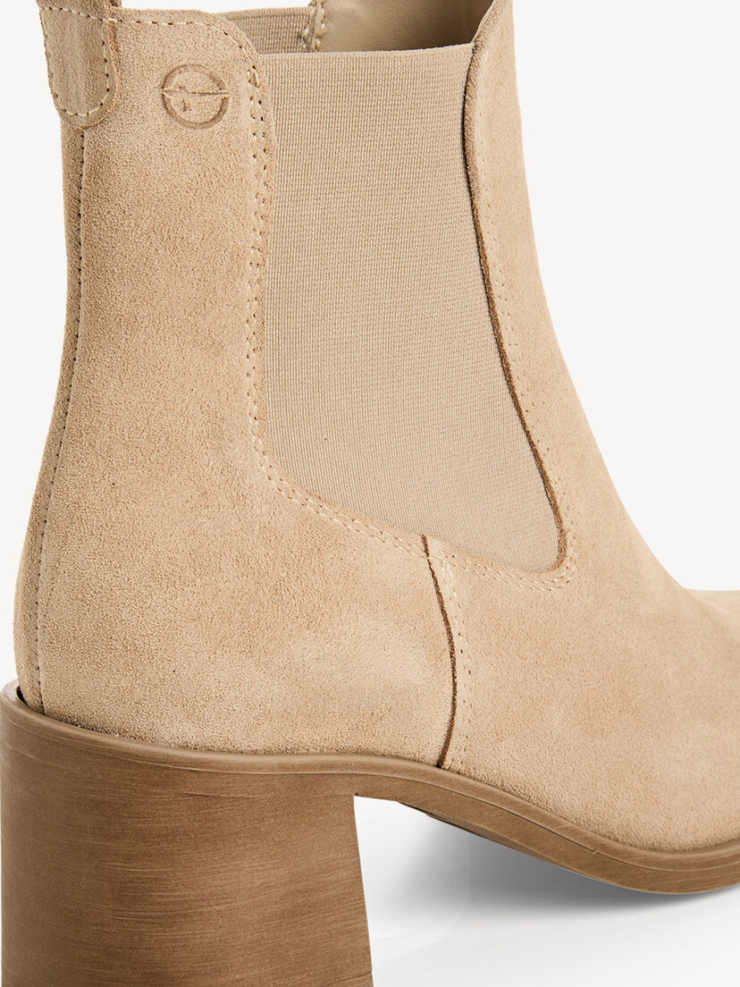Leren Chelseaboot - beige
