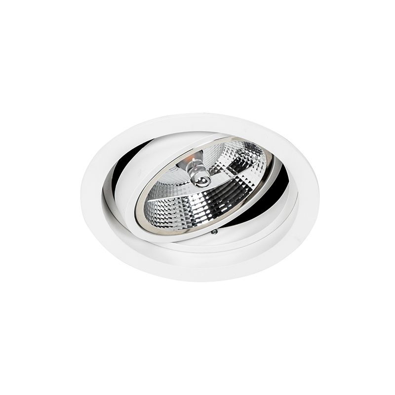 Smart ronde inbouwspot wit verstelbaar incl. Wifi GU10 111m - Chuck 111