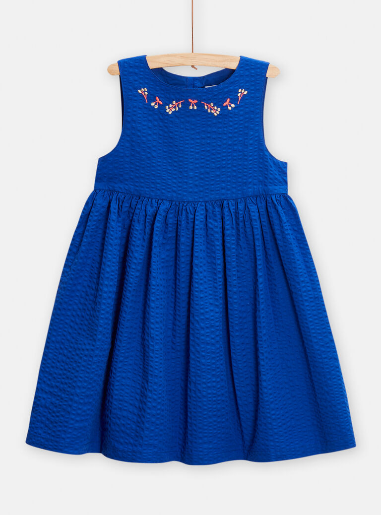 Robe bleu pour fille