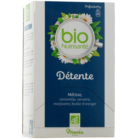 Nutrisanté Infusion Détente Bio à la Mélisse
