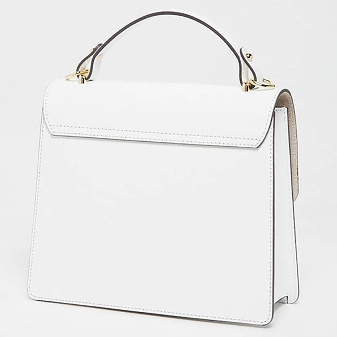 Christian Laurier Sac à main en Cuir Isis blanc - 27x21x10 cm