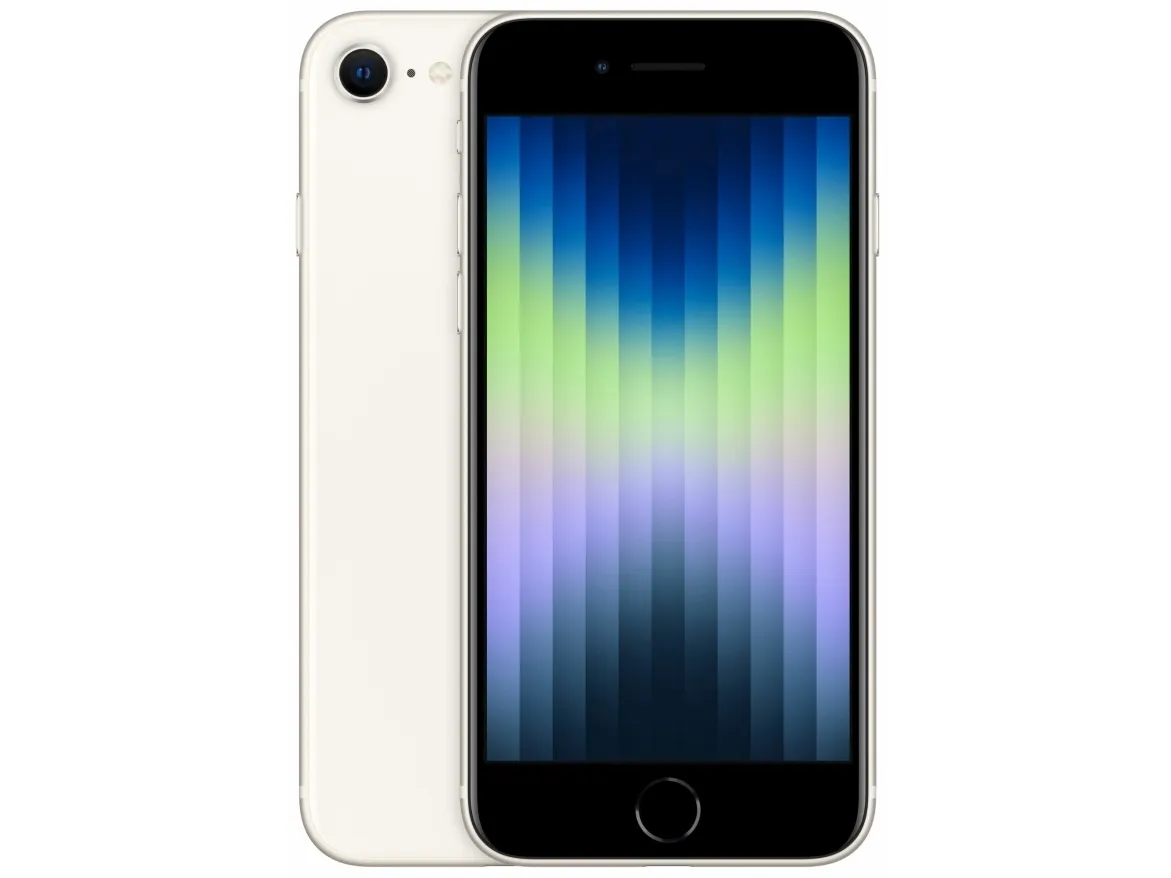 Apple iPhone SE (3rd generation) - 5G smartphone - dual-SIM / Intern hukommelse 128 GB - LCD-skærm - 4.7