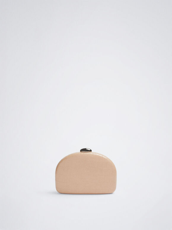 Clutch de festa com estampa animal - Rosa