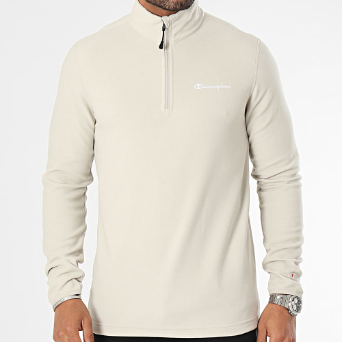 Sweat Col Zippé Polaire 216695 Beige