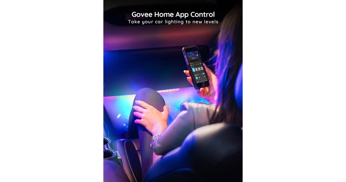 GoveeRGBIC Car LED Strip lights verlichting