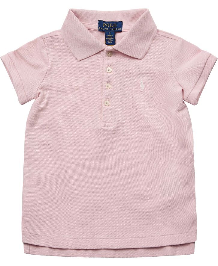 Polo Ralph Lauren Stretch Cotton Mesh Polo Shirt Lyserød