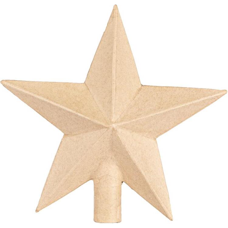 Cimier étoile 20x6x20 cm - Kraft