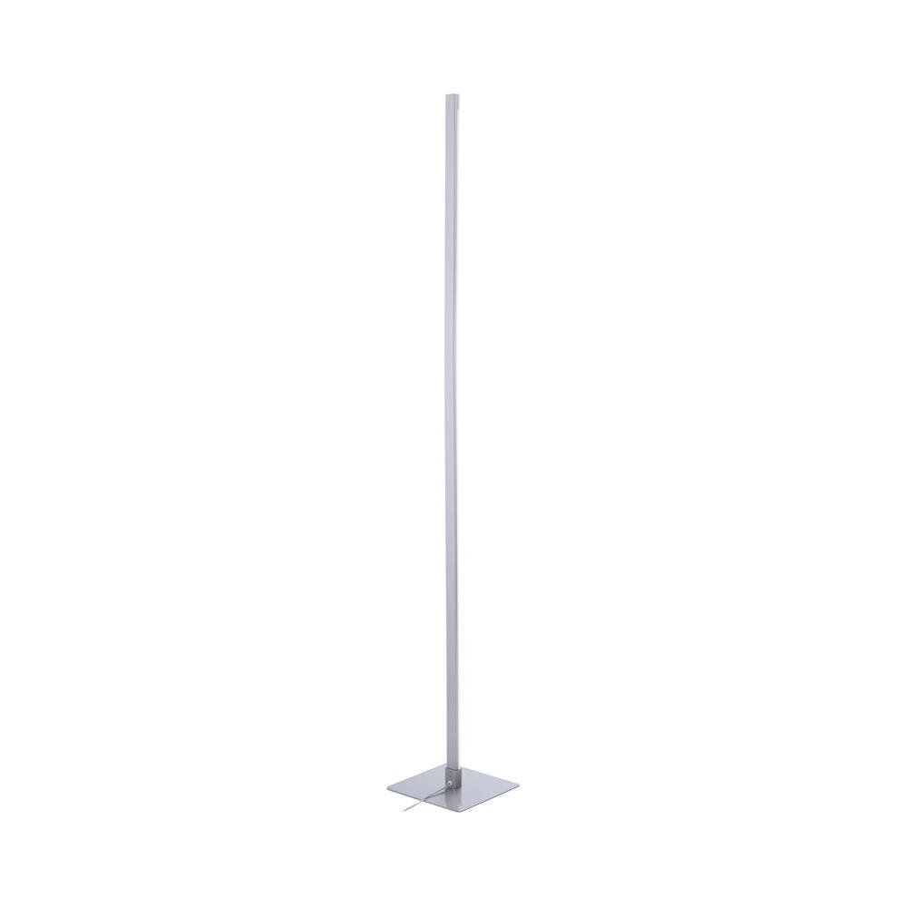 famlights | Alexia LED vloerlamp in zilver, 10,8W, 1200lm, recht