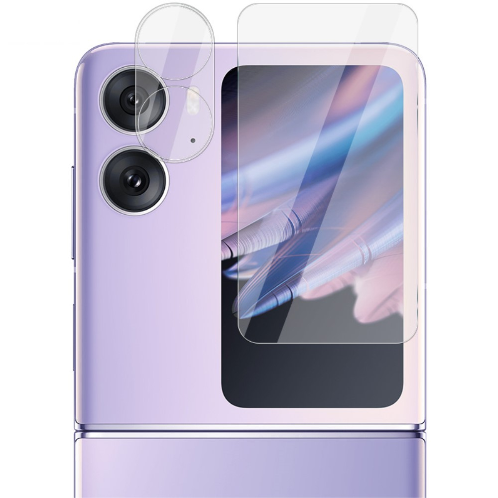 Oppo Find N2 Flip Kamera und Display Panzerglas Schutz