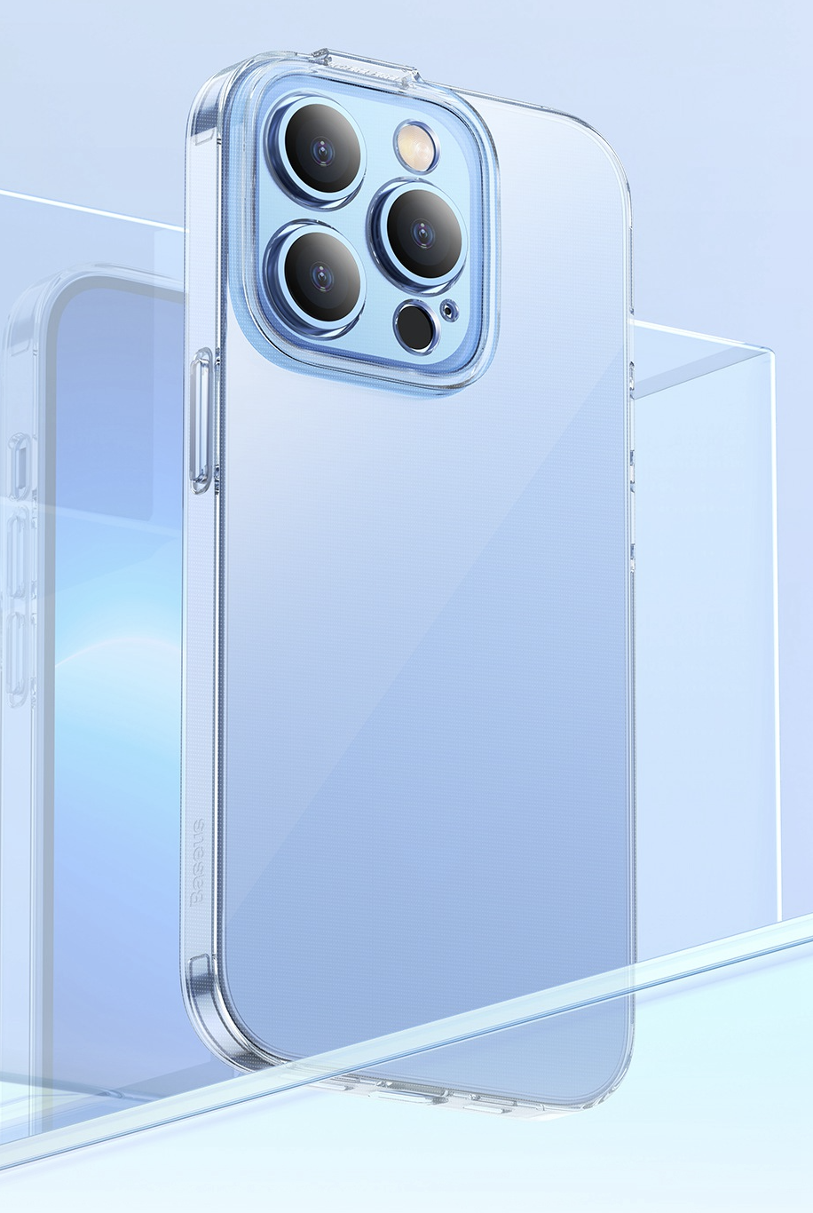 iPhone 14 Pro Max Simple Case Gummi Hülle - Transparent