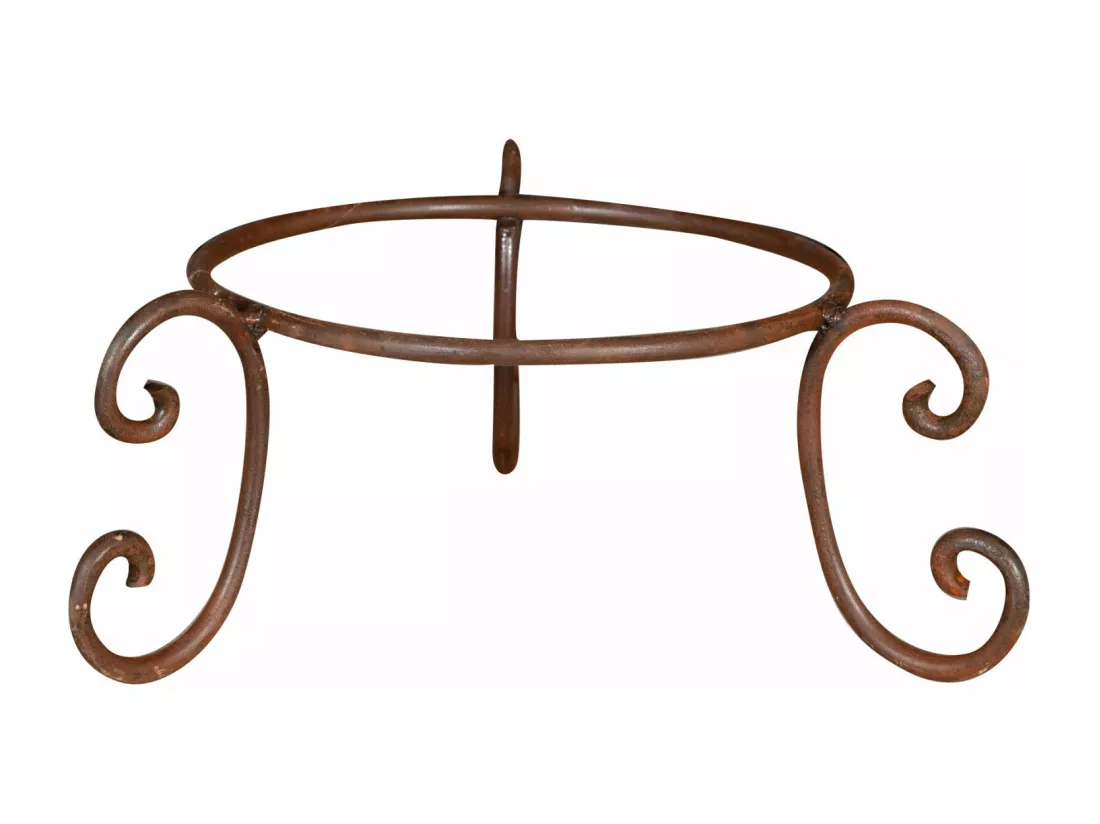 BISCOTTINI Porte-Pot – Support en Fer Solide - Support Métallique pour Plantes - Support de Plante - Jardinière - Décoratif - Extérieure - 40x40x19 cm